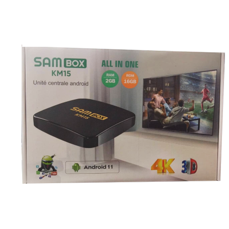 SAMSBOX - Boitier Smart TV Android Sambox KM21 Wifi 4K H…