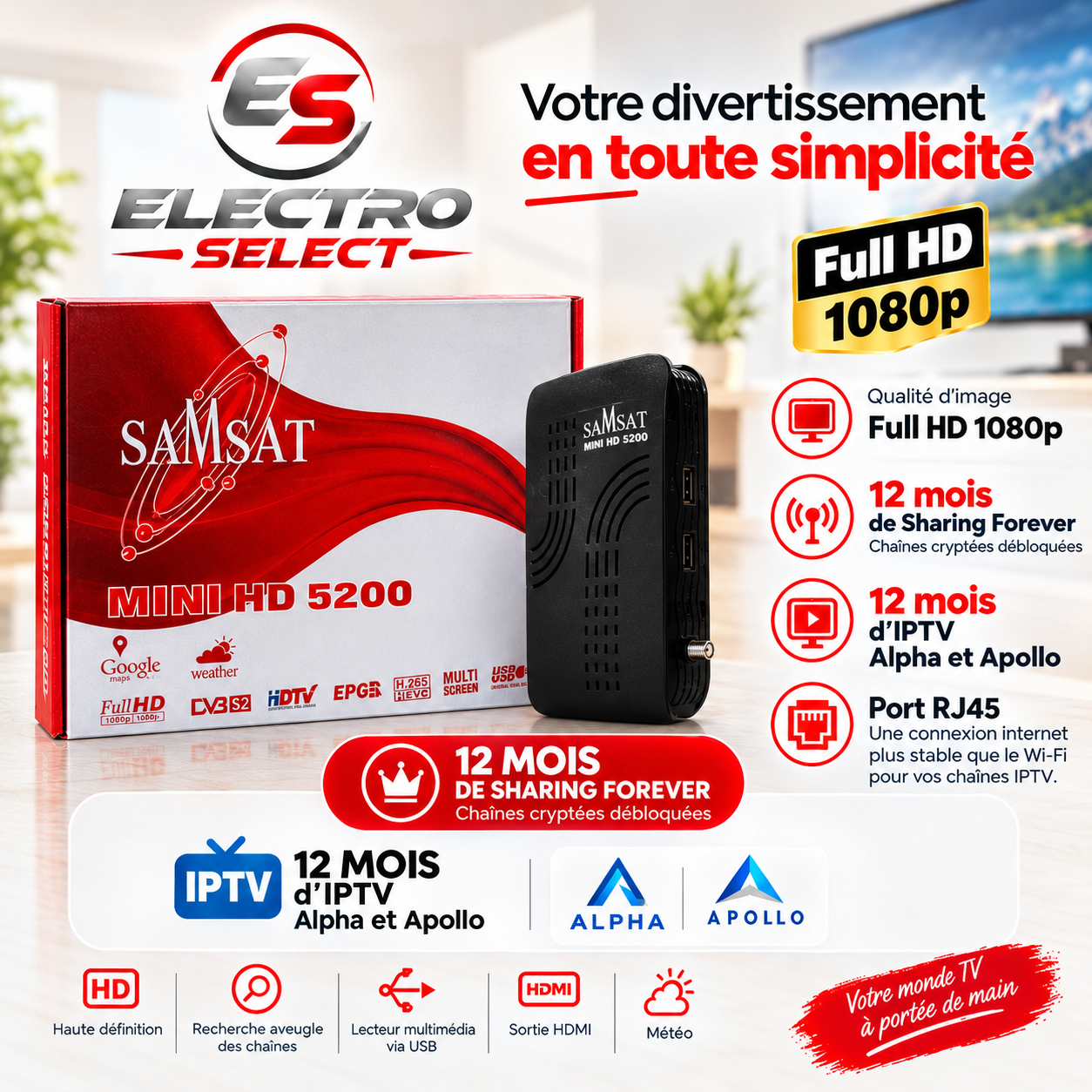 Divertissement Samsat en toute simplicité